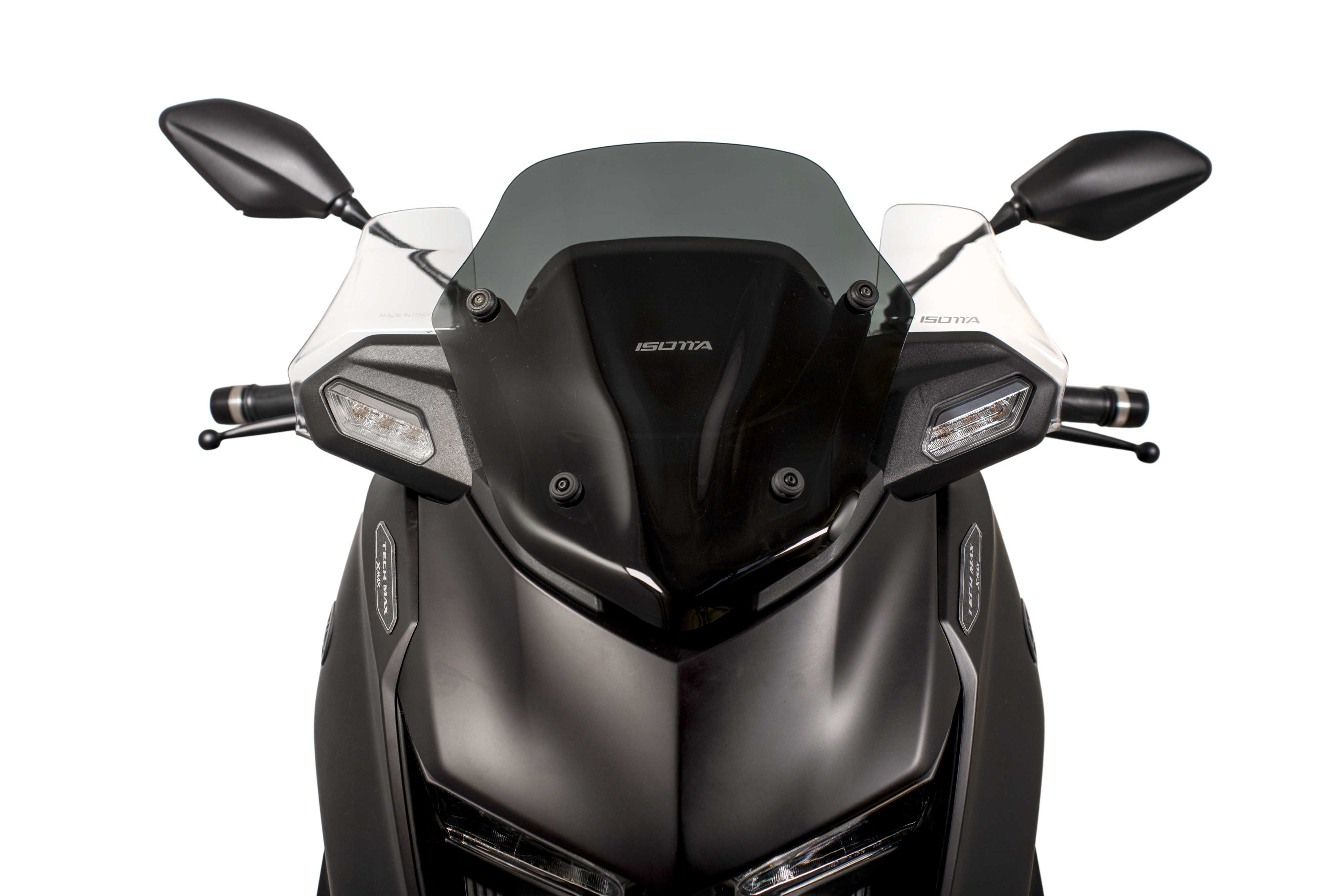 Isotta Sport Windscreen | Light Smoke | Dark Smoke | Matte Black | Clear | Yamaha XMAX 125 / 300 2025>2026 - Pyramid Motorcycle Accessories