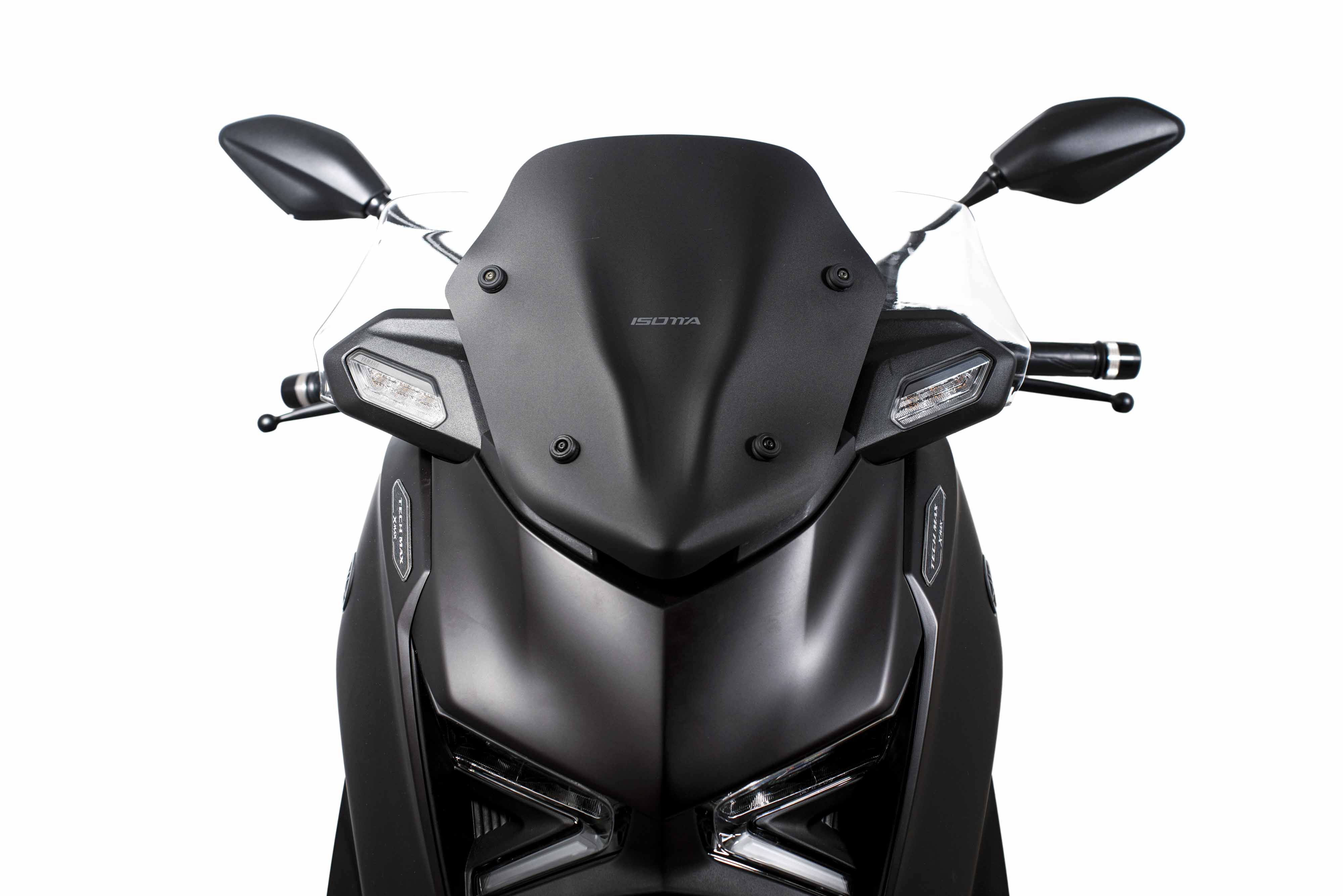 Isotta Sport Windscreen | Light Smoke | Dark Smoke | Matte Black | Clear | Yamaha XMAX 125 / 300 2025>2026 - Pyramid Motorcycle Accessories