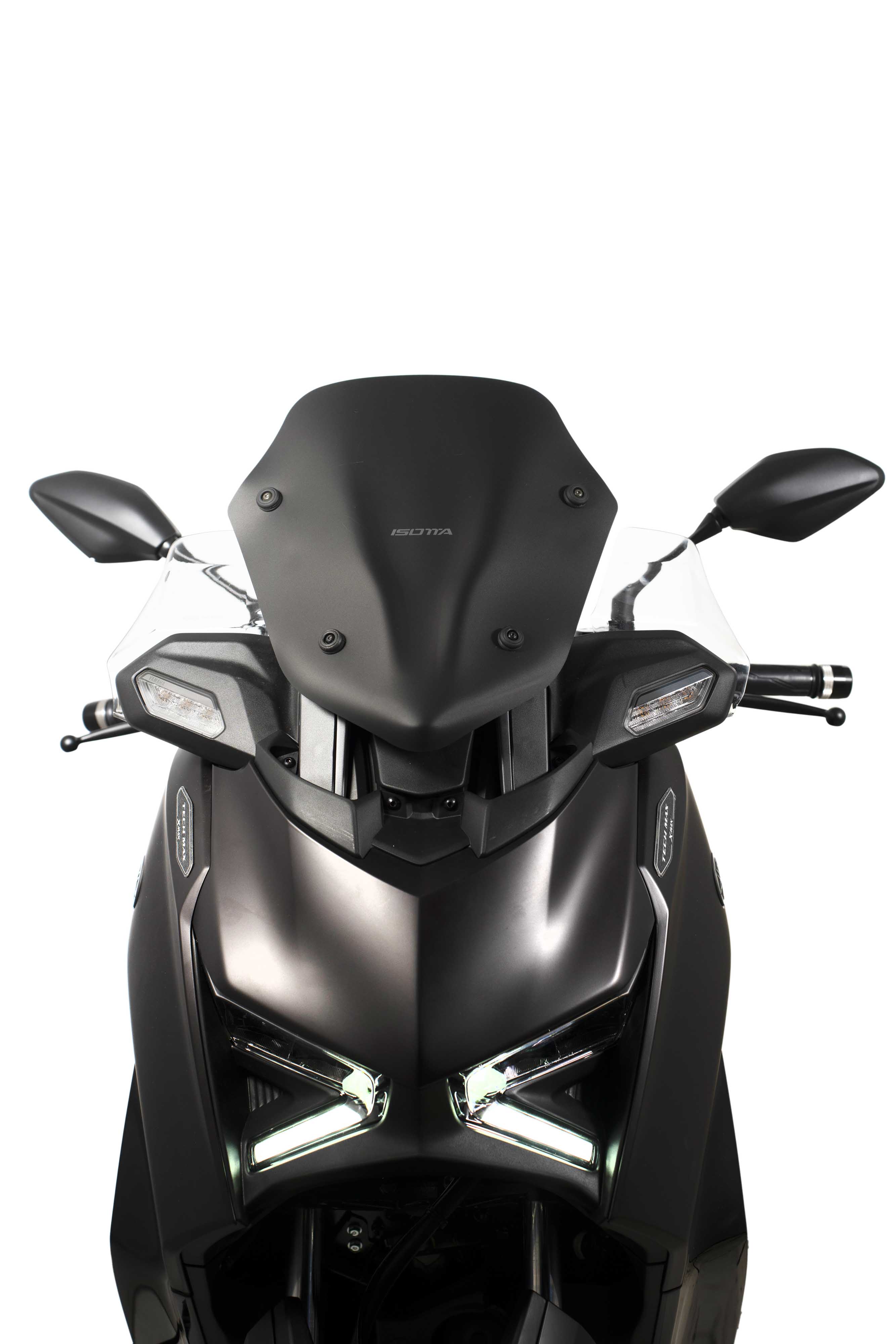 Isotta Sport Windscreen | Light Smoke | Dark Smoke | Matte Black | Clear | Yamaha XMAX 125 / 300 2025>2026 - Pyramid Motorcycle Accessories