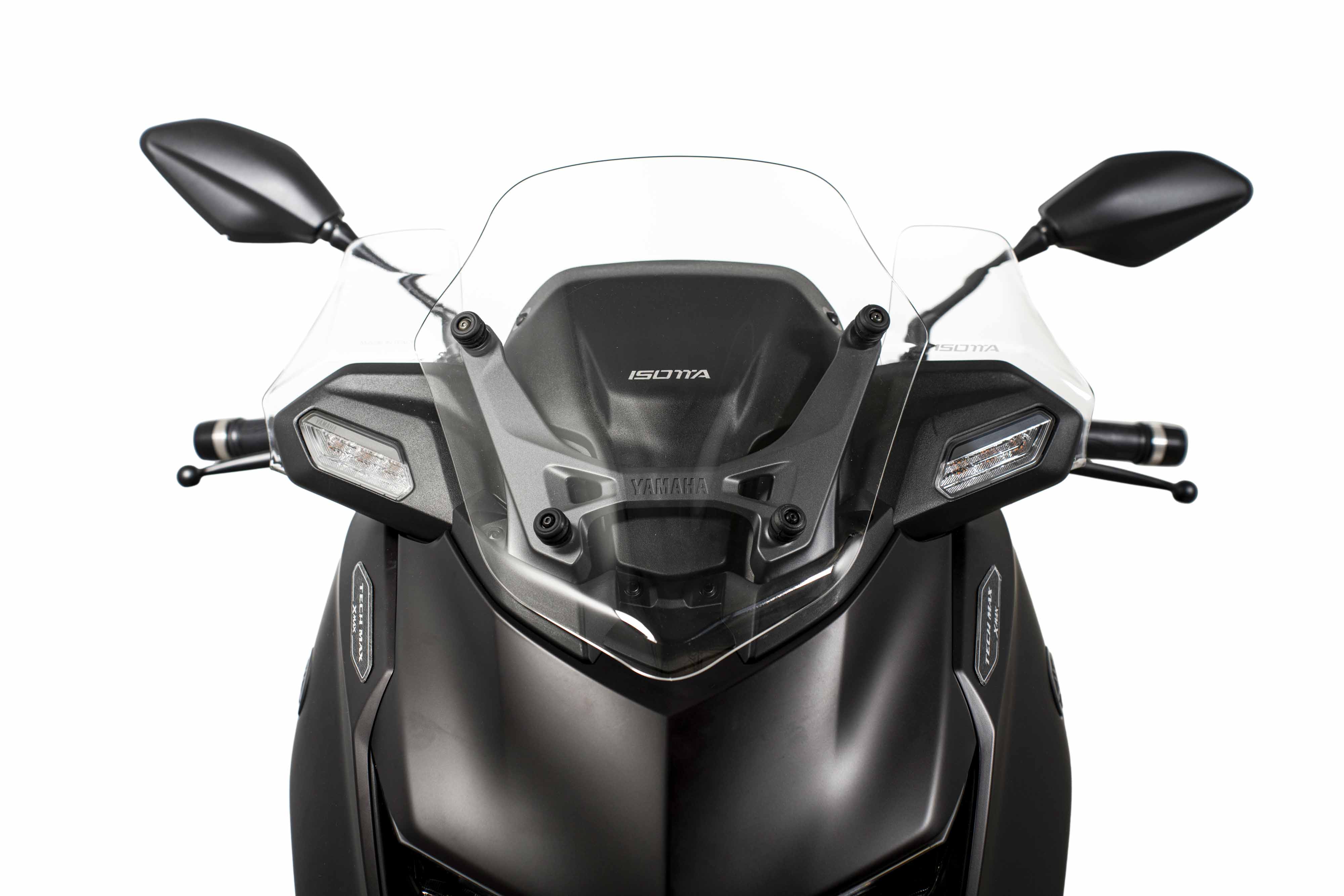 Isotta Sport Windscreen | Light Smoke | Dark Smoke | Matte Black | Clear | Yamaha XMAX 125 / 300 2025>2026 - Pyramid Motorcycle Accessories