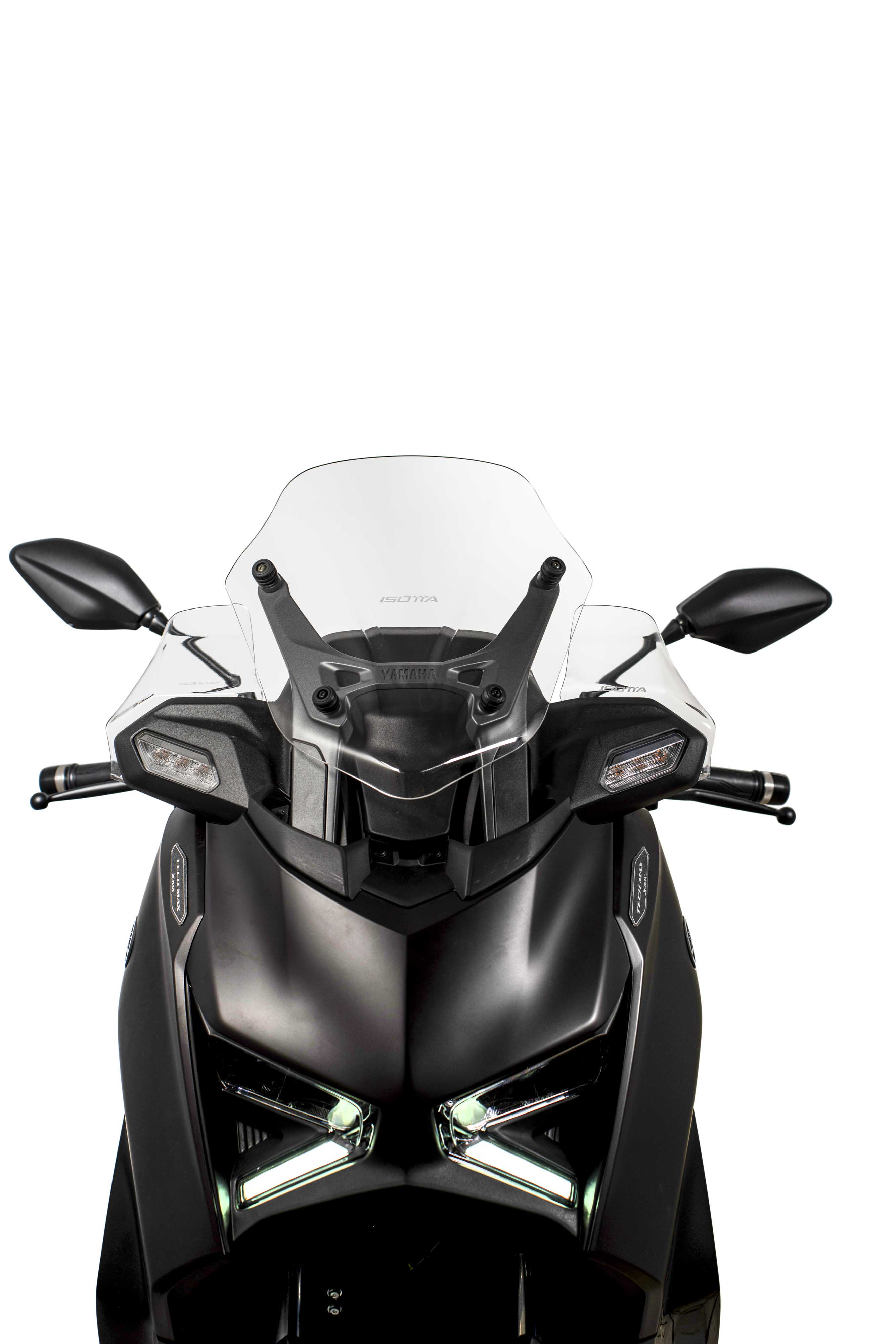 Isotta Sport Windscreen | Light Smoke | Dark Smoke | Matte Black | Clear | Yamaha XMAX 125 / 300 2025>2026 - Pyramid Motorcycle Accessories