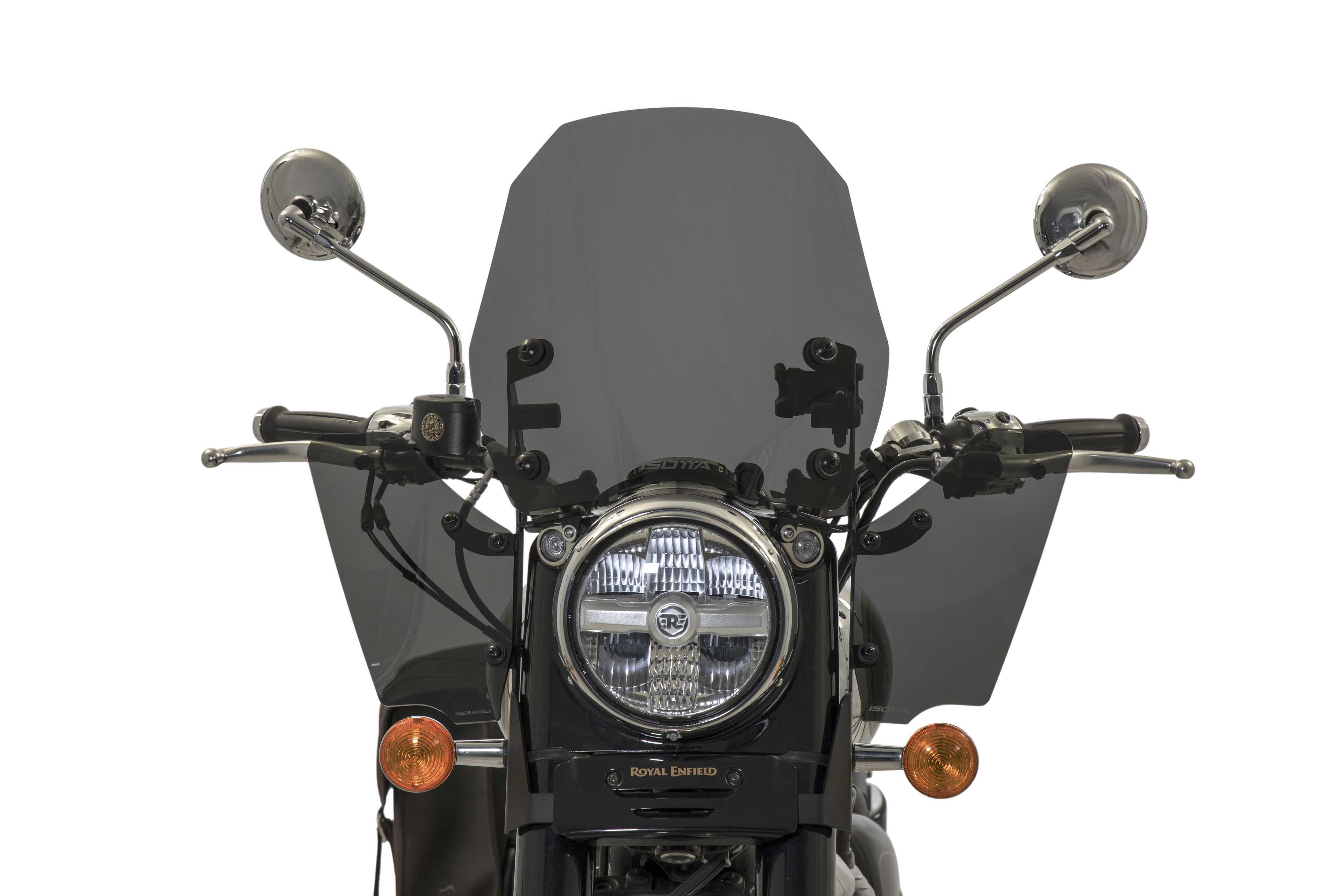 Isotta Summer Screen | Dark Smoke | Royal Enfield Classic 650 2024>2025 - Pyramid Motorcycle Accessories
