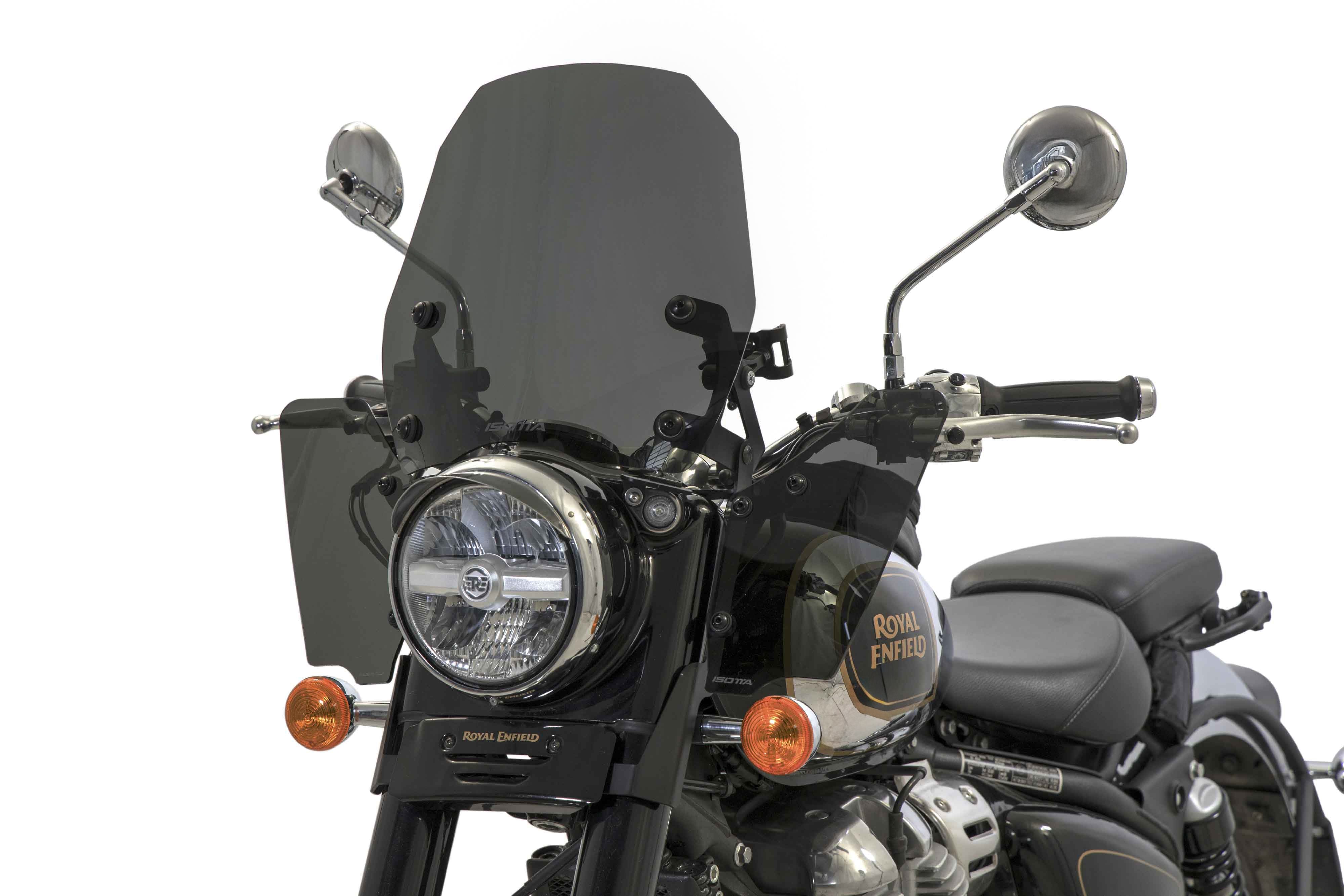 Isotta Summer Screen | Dark Smoke | Royal Enfield Classic 650 2024>2025 - Pyramid Motorcycle Accessories