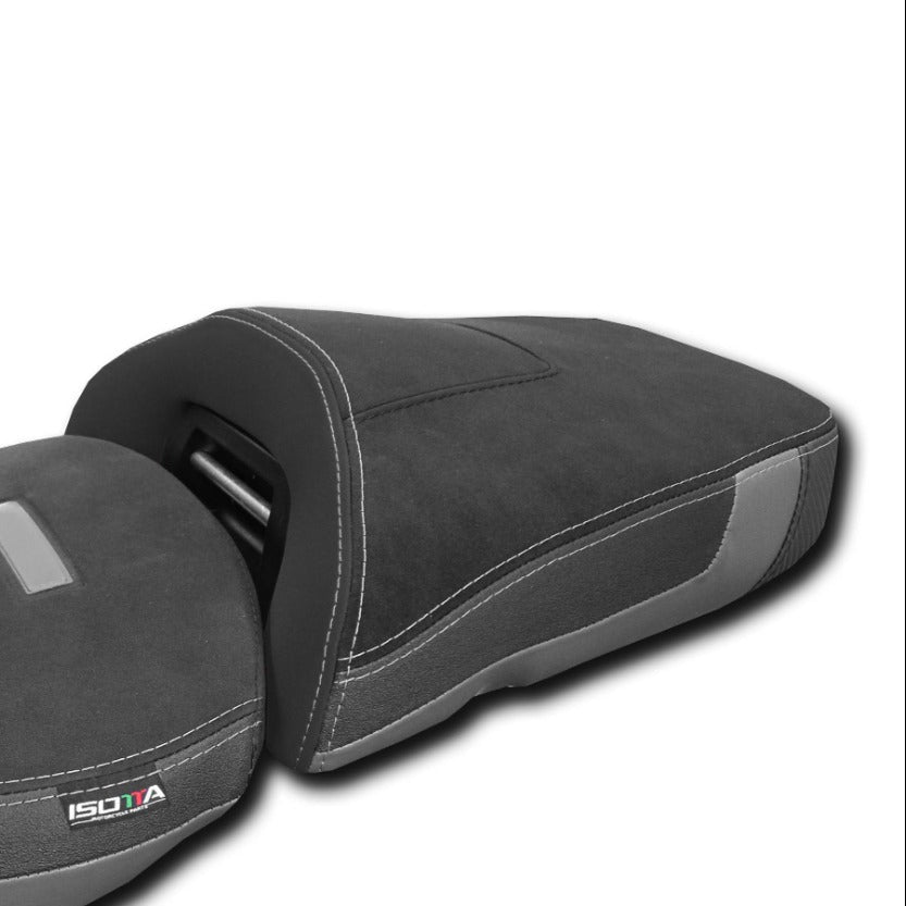 Isotta Comfort Pillion Seat | Triple Black | BMW R 1300 GS Adventure 2024-2026 - Pyramid Motorcycle Accessories