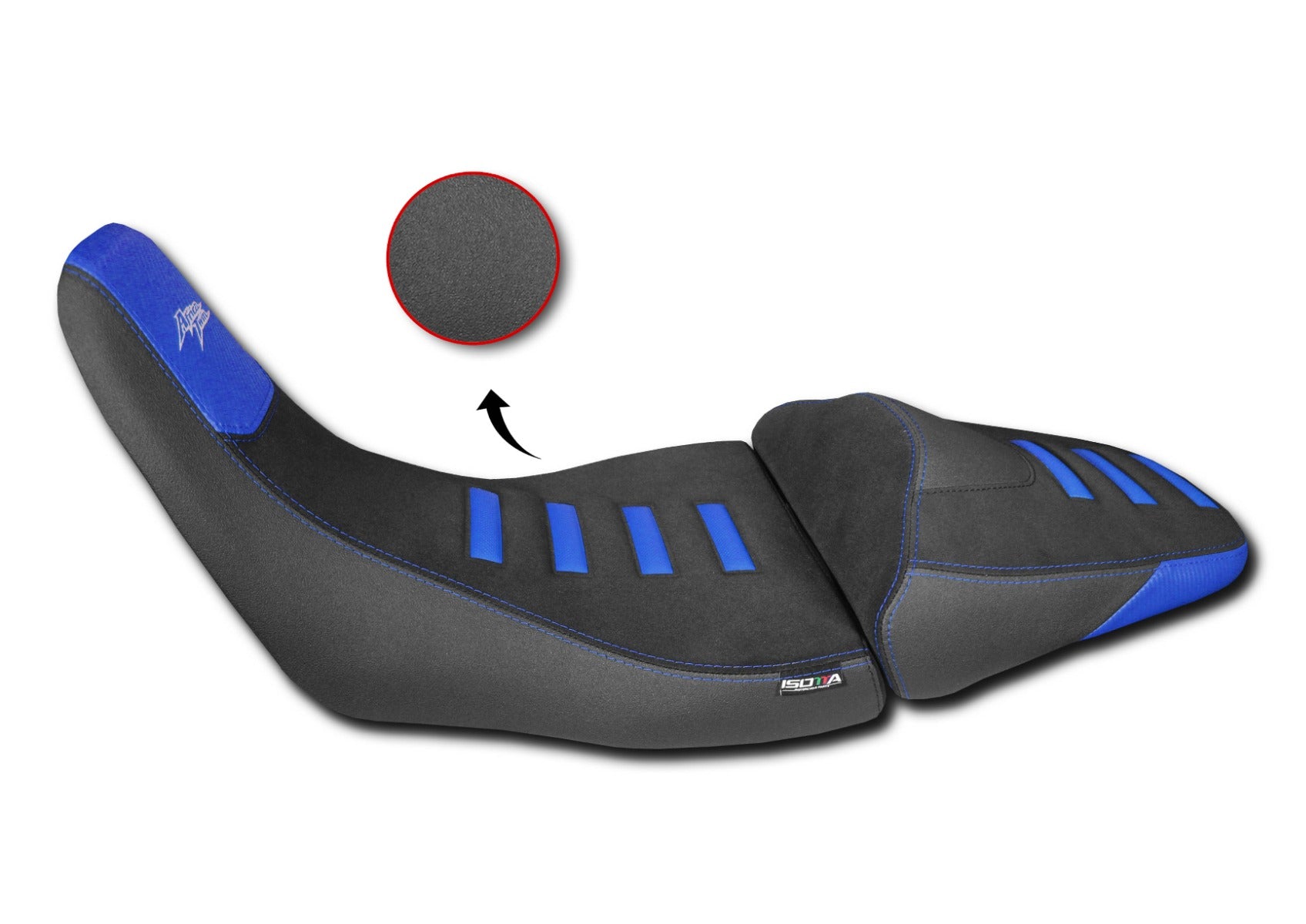 Isotta Seat Cover | Blue | Honda CRF 1000 L Africa Twin 2016>2020 - Pyramid Motorcycle Accessories