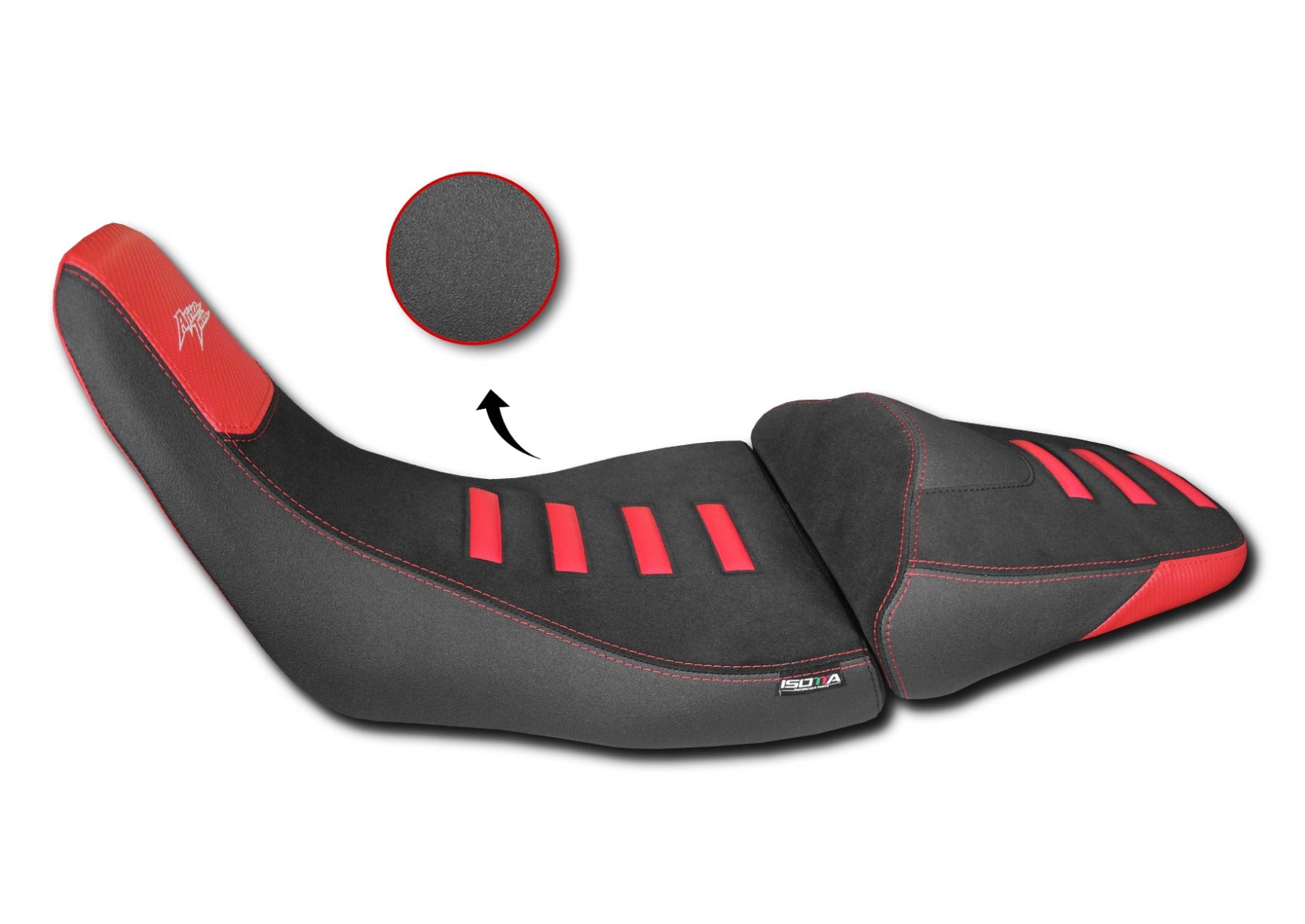 Isotta Seat Cover | Red | Honda CRF 1000 L Africa Twin 2016>2020 - Pyramid Motorcycle Accessories