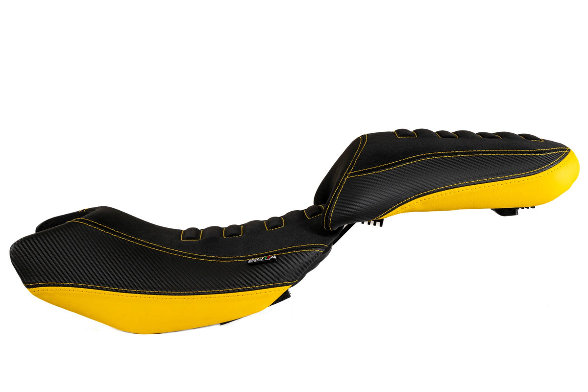 Isotta Comfort Rider Seat - With Prostate Channel - Lowered | Yellow | Benelli TRK 502 2017>2026