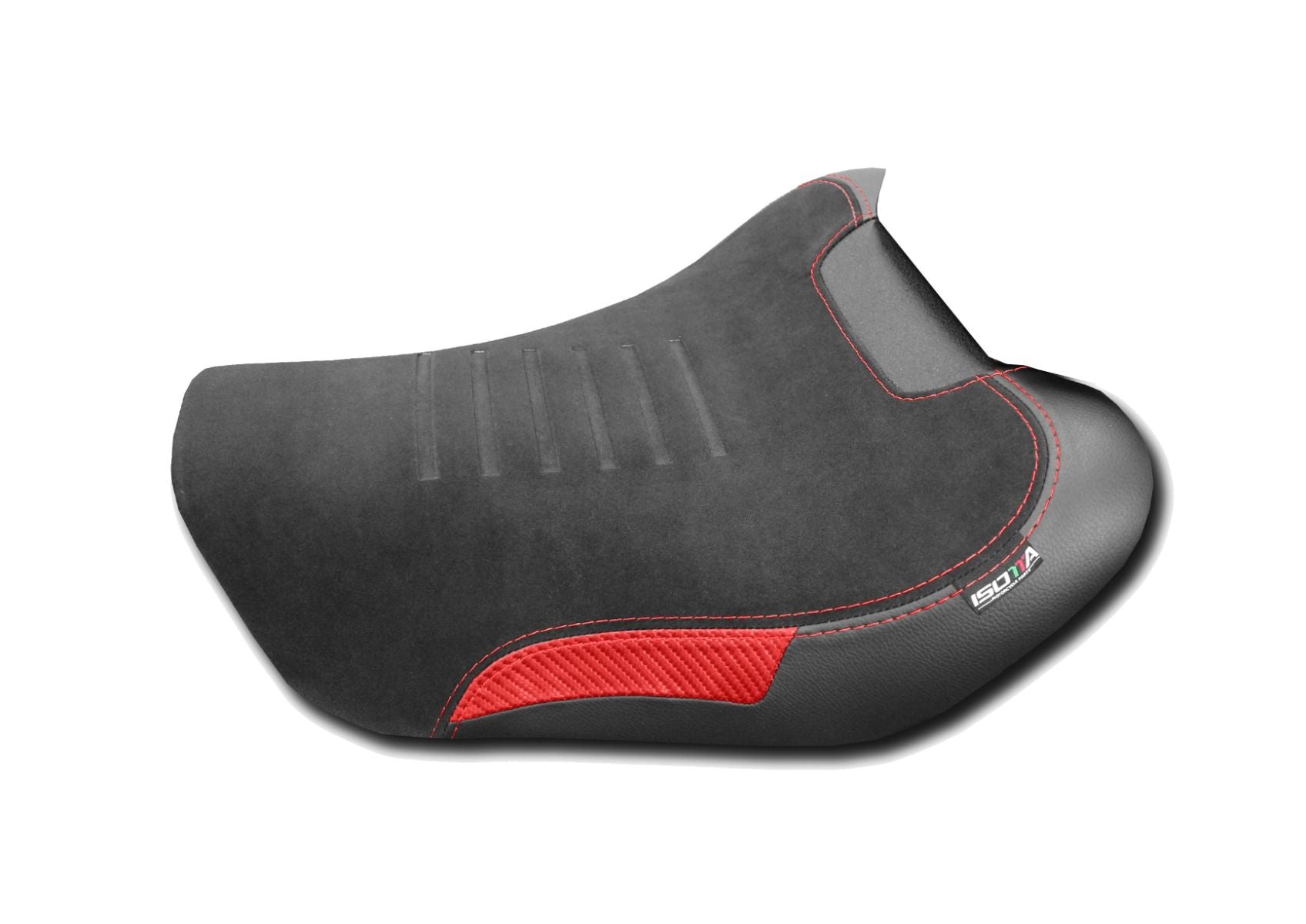 Isotta Comfort Rider Seat - Without Prostate Channel | Red | Yamaha Tracer 9 2025>Current - Pyramid Motorcycle Accessories