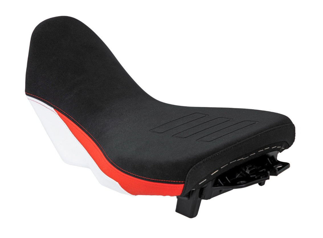 Isotta Extra Comfort Rider Seat - Lowered | Red | Yamaha Tenere 700 2019-2024 - Pyramid Motorcycle Accessories