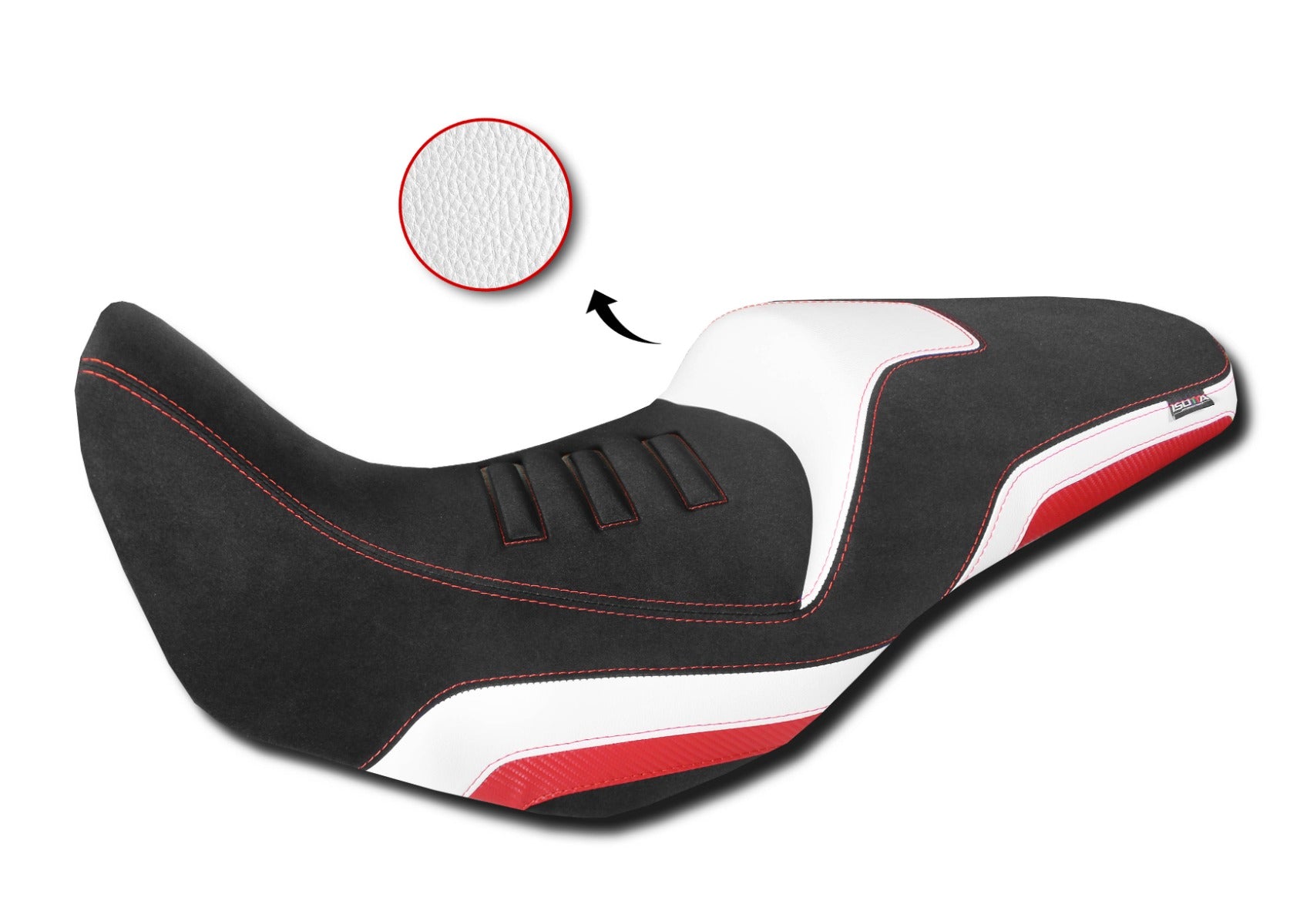 Isotta Comfort Seat | White | Honda CB 500 X / NX500 - Pyramid Motorcycle Accessories