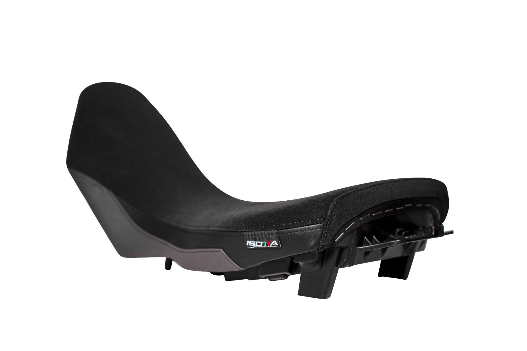 Isotta Extra Comfort Rider Seat - Lowered | Black | Yamaha Tenere 700 2019-2024 - Pyramid Motorcycle Accessories