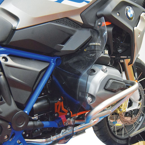 Isotta Low Side Deflectors | Light Smoke | Clear | BMW R 1200 GS / GS Rallye / R 1250 GS - Pyramid Motorcycle Accessories