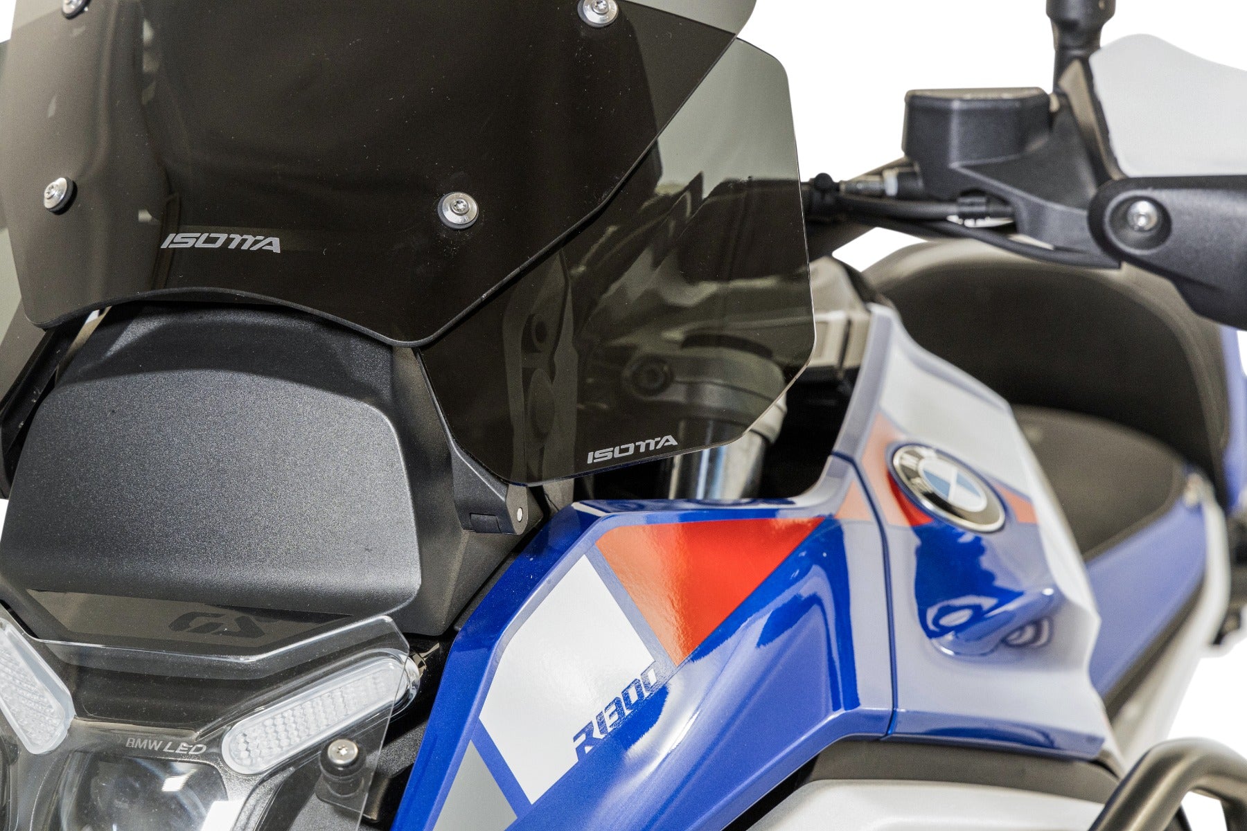 Isotta Wind Deflectors | Light Smoke | Dark Smoke | Matte Black | BMW R 1300 GS 2023>2024 - Pyramid Motorcycle Accessories