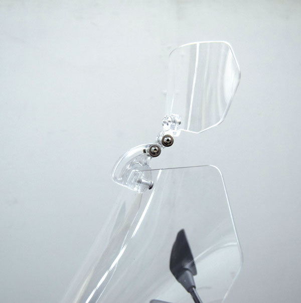 Isotta Small Screen Deflector | Light Smoke | Clear - Pyramid Motorcycle Accessories