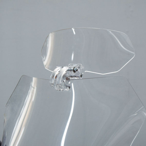 Isotta Screen Deflector Without Levers | Light Smoke | Clear - Pyramid Motorcycle Accessories