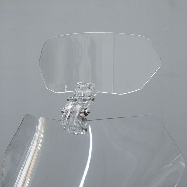 Isotta Screen Deflector Without Levers | Light Smoke | Clear - Pyramid Motorcycle Accessories