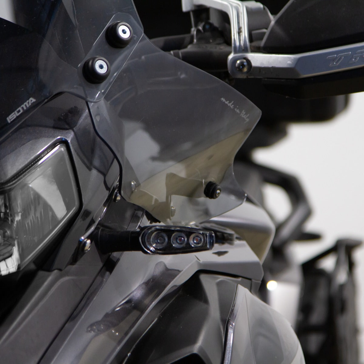 Isotta Wind Deflectors | Light Smoke | Dark Smoke | Matte Black | Clear | Benelli TRK 502 2017>2024 - Pyramid Motorcycle Accessories