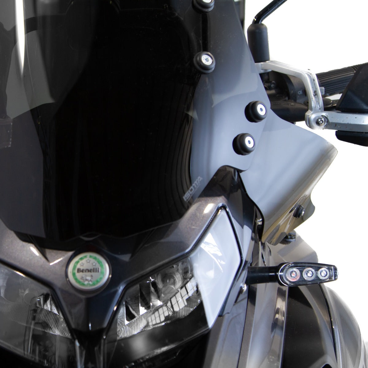Isotta Wind Deflectors | Light Smoke | Dark Smoke | Matte Black | Clear | Benelli TRK 502 2017>2024 - Pyramid Motorcycle Accessories