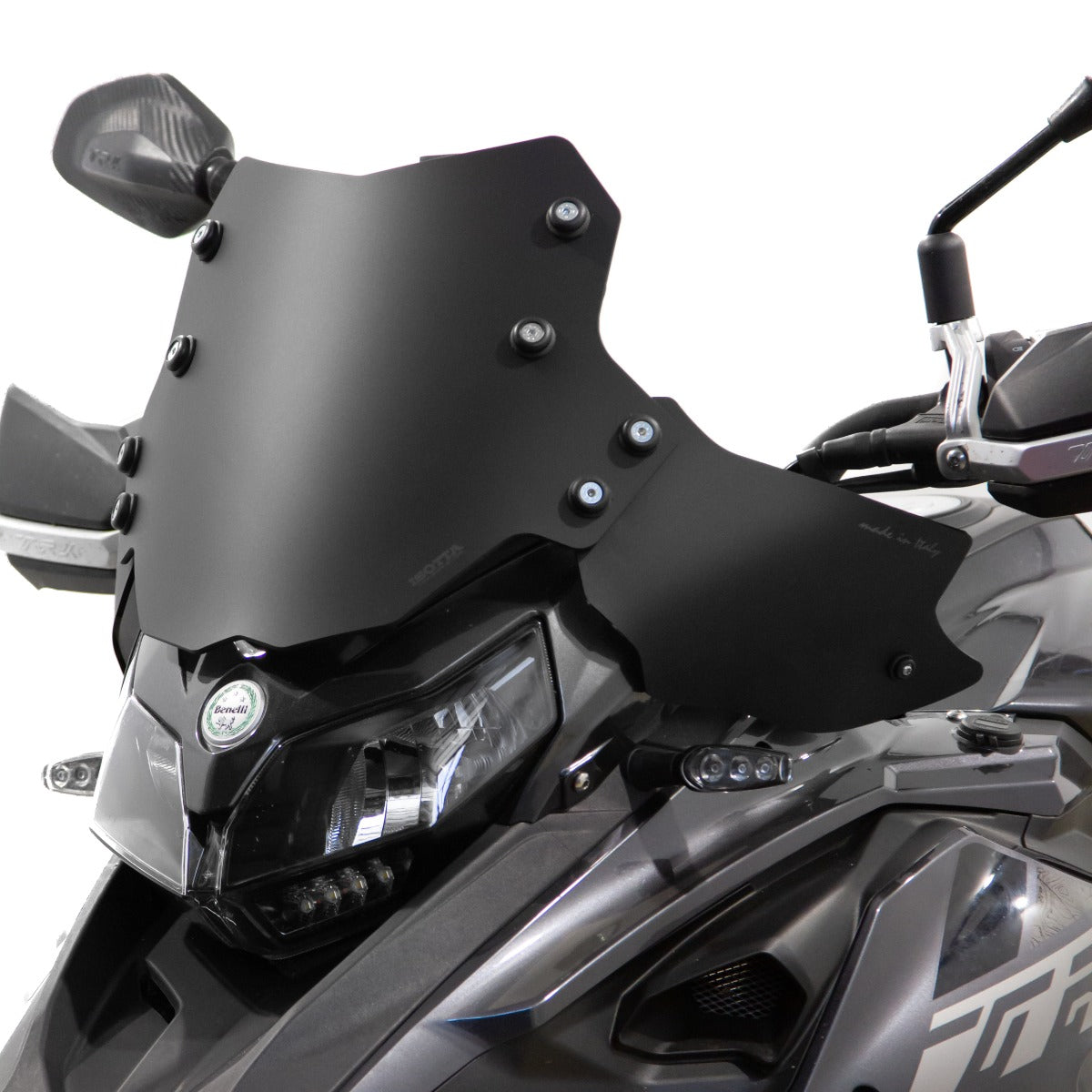 Isotta Wind Deflectors | Light Smoke | Dark Smoke | Matte Black | Clear | Benelli TRK 502 2017>2024 - Pyramid Motorcycle Accessories