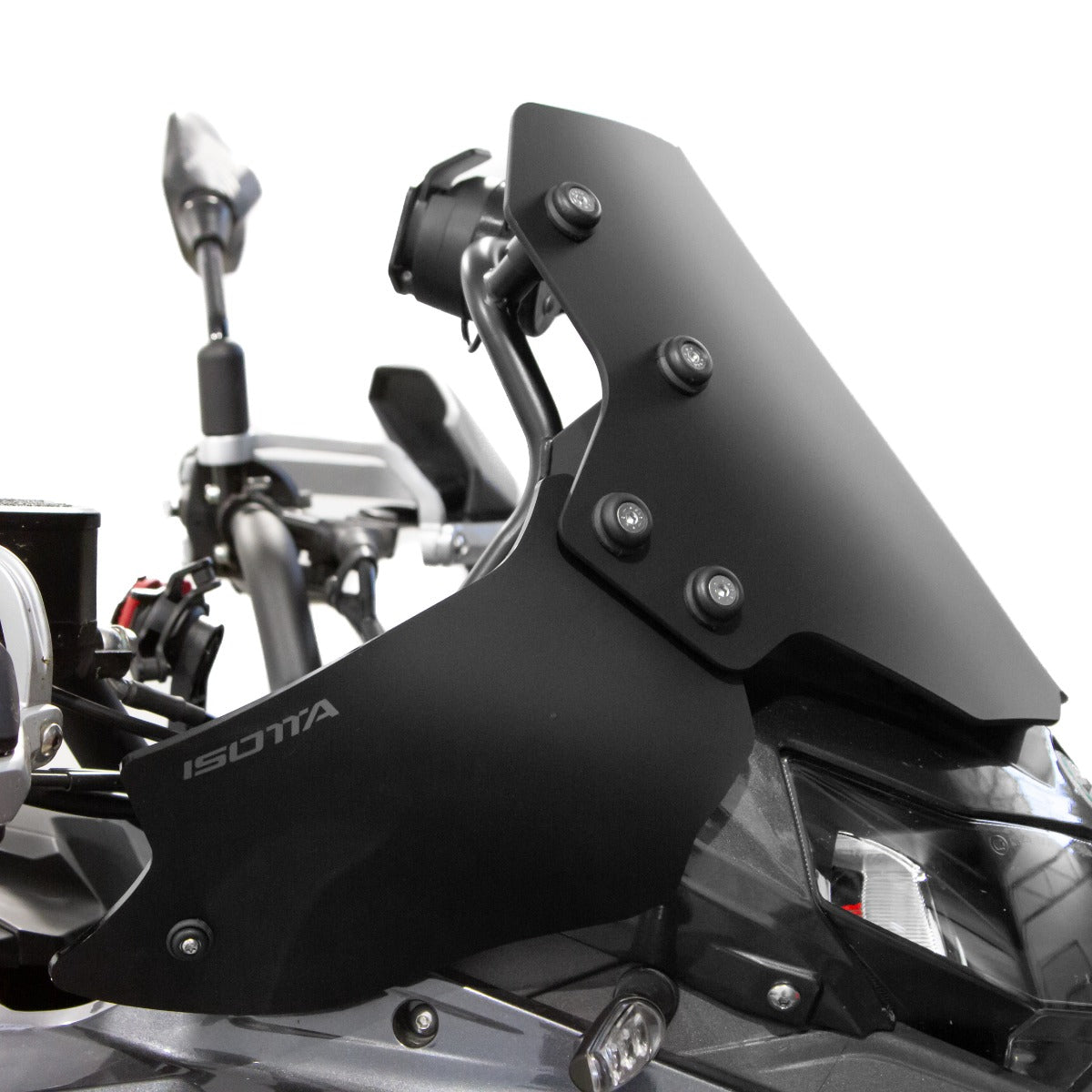 Isotta Wind Deflectors | Light Smoke | Dark Smoke | Matte Black | Clear | Benelli TRK 502 2017>2024 - Pyramid Motorcycle Accessories