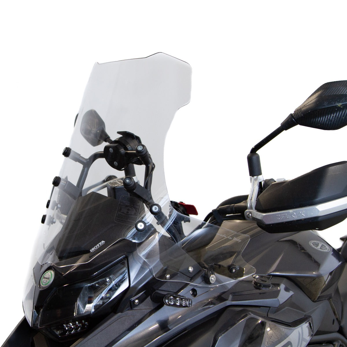 Isotta Wind Deflectors | Light Smoke | Dark Smoke | Matte Black | Clear | Benelli TRK 502 2017>2024 - Pyramid Motorcycle Accessories