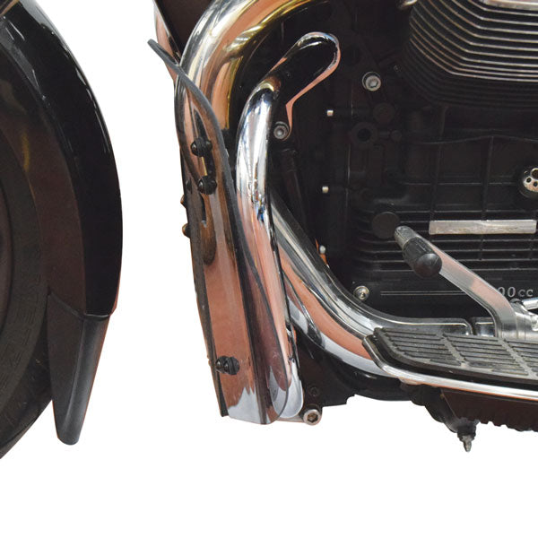 Isotta Summer Wind Deflectors | Light Smoke | Clear | Moto Guzzi California Custom 1400 / Touring 1400 2012>2016 - Pyramid Motorcycle Accessories