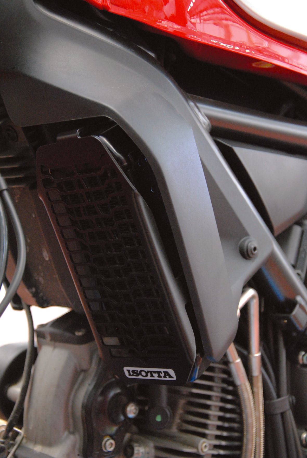 Isotta Radiator Guard | Ducati Scrambler 2015>2016 - Pyramid Motorcycle Accessories