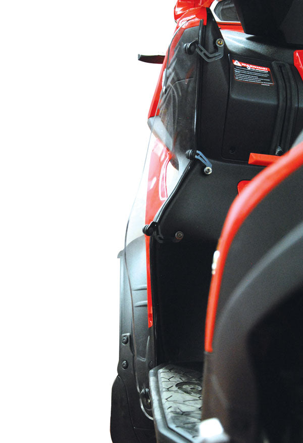 Isotta Lower Wind Deflectors | Light Smoke | Clear | Quadro D / S / 3 / 4 - Pyramid Motorcycle Accessories
