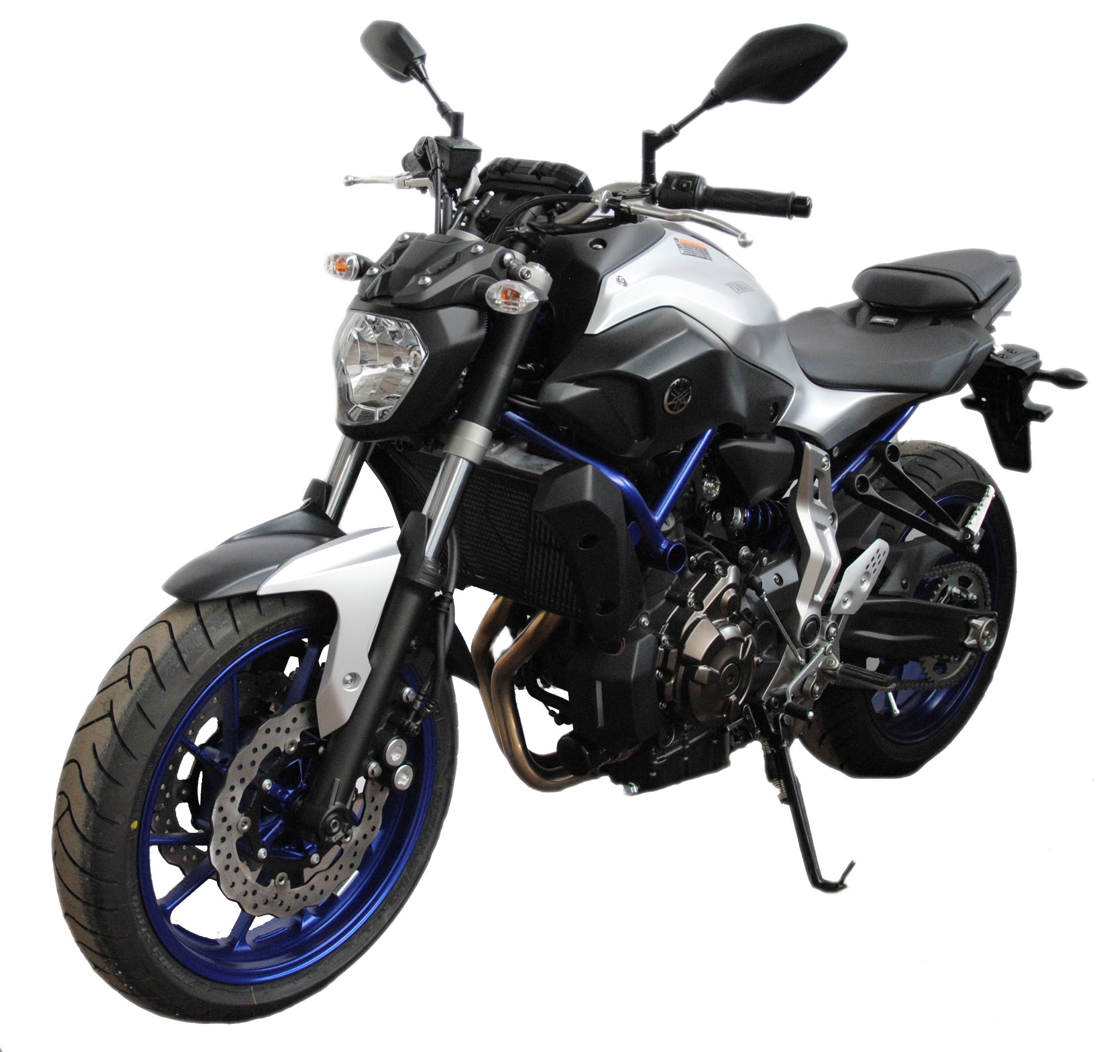 Isotta Radiator Guard | Black | Yamaha MT-07 2014>2016 - Pyramid Motorcycle Accessories