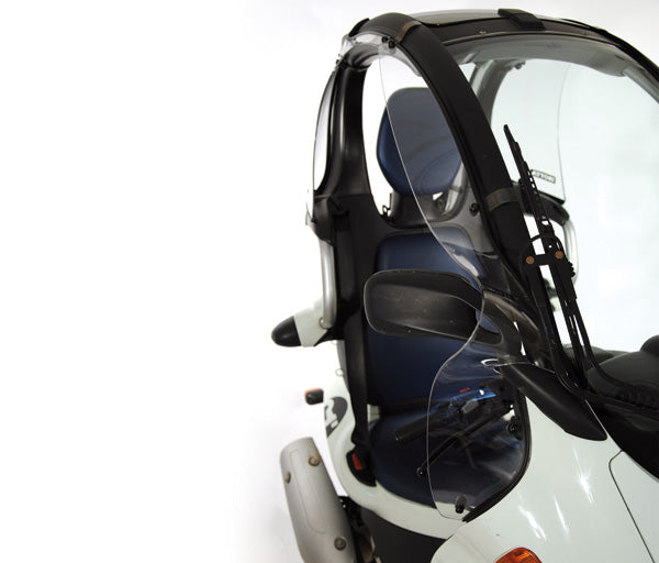 Isotta Front Wind Deflectors | Light Smoke | Clear | BMW C1 2000>2002 - Pyramid Motorcycle Accessories