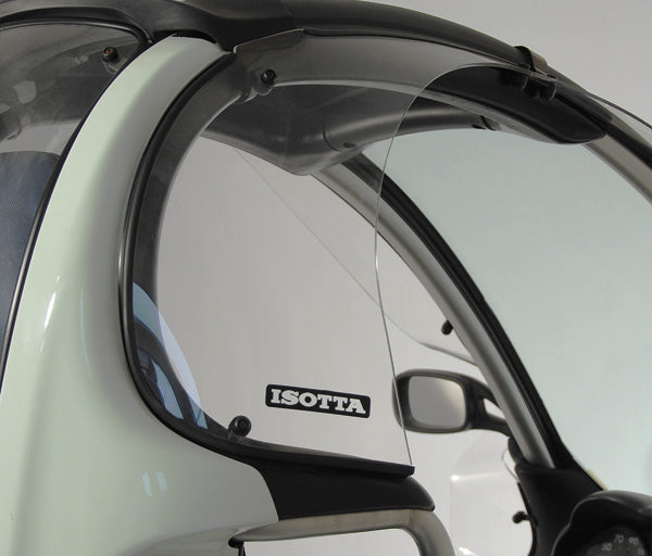 Isotta Rear Wind Deflectors | Light Smoke | Clear | BMW C1 2000>2002 - Pyramid Motorcycle Accessories