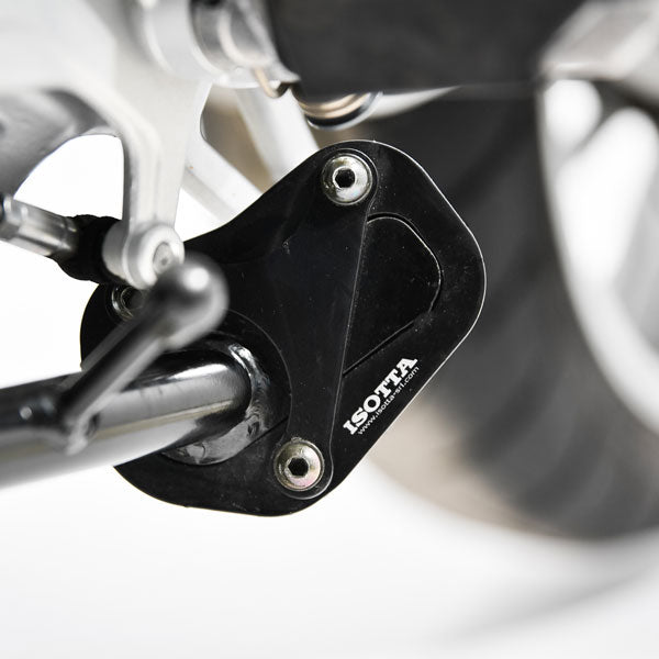Isotta Side Stand Base Extension | Black | BMW R 1200 RT / R 1250 RT - Pyramid Motorcycle Accessories