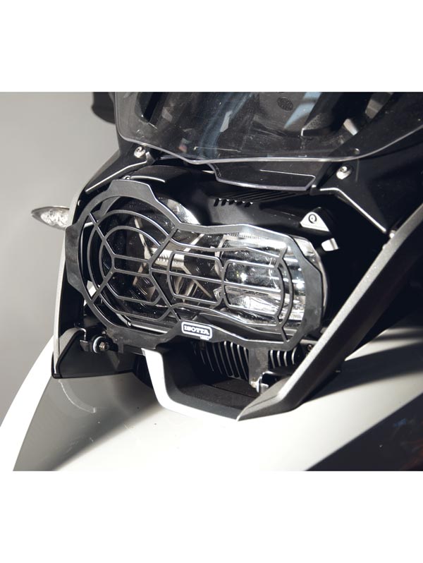 Isotta Headlight Protector | Black | BMW R 1200 GS Adventure 2014>2018 - Pyramid Motorcycle Accessories