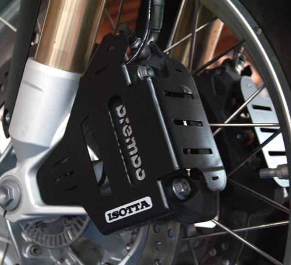 Isotta Front Brake Caliper Guard | BMW R 1200 GS 2013>2016 - Pyramid Motorcycle Accessories