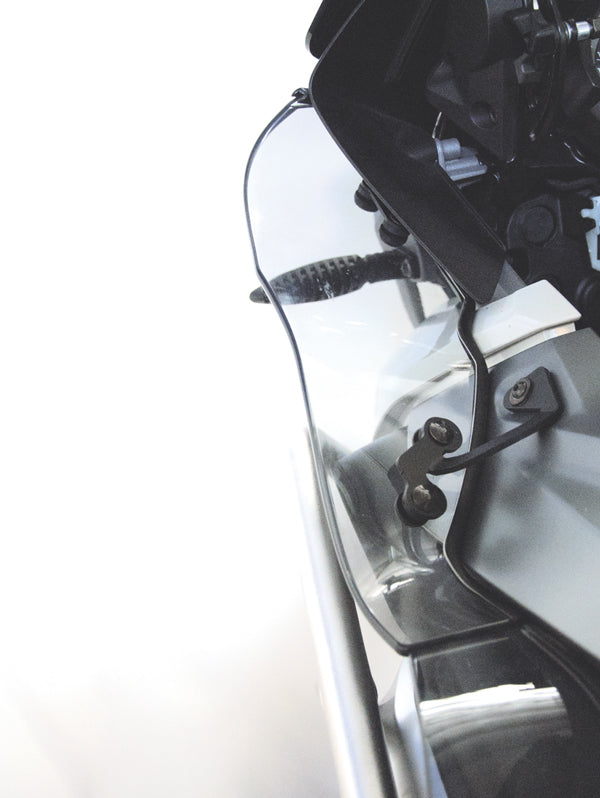 Isotta Upper Wind Deflectors | Clear | BMW R 1200 GS 2013>2016 - Pyramid Motorcycle Accessories
