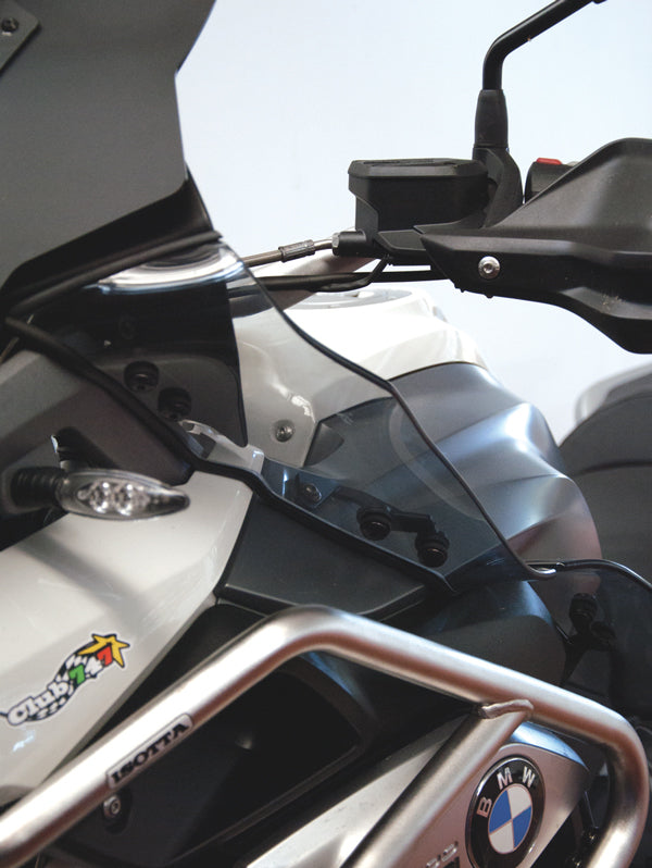 Isotta Upper Wind Deflectors | Clear | BMW R 1200 GS 2013>2016 - Pyramid Motorcycle Accessories