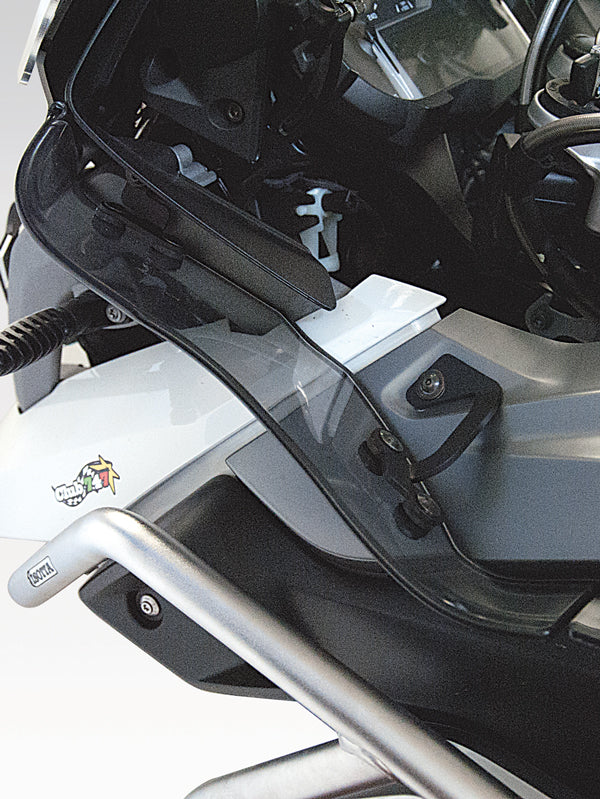 Isotta Upper Wind Deflectors | Clear | BMW R 1200 GS 2013>2016 - Pyramid Motorcycle Accessories