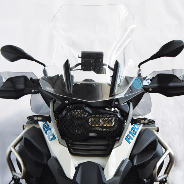Isotta Maxi Upper Wind Deflectors | Light Smoke | Clear | BMW R 1200 GS Adventure 2014>2018 - Pyramid Motorcycle Accessories