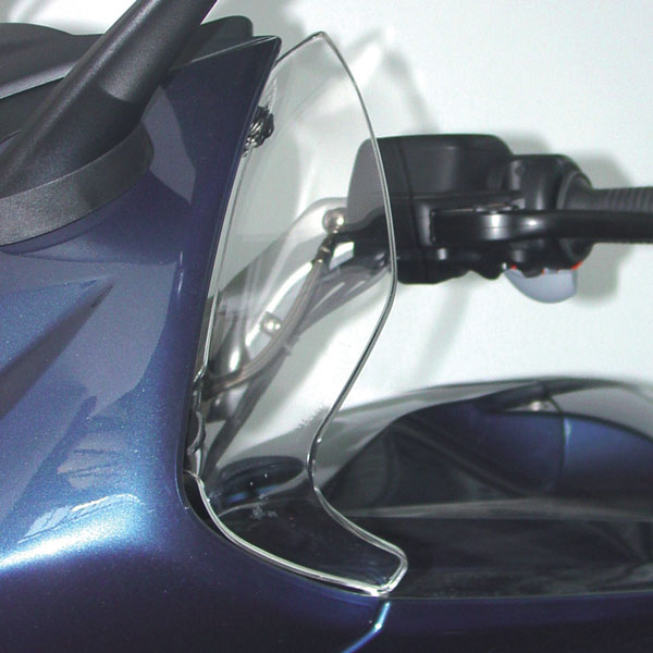 Isotta Handguards | Light Smoke | Clear | BMW K 1200 GT / K 1300 GT - Pyramid Motorcycle Accessories