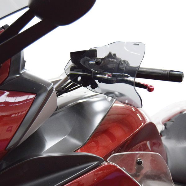 Isotta Handguards | Light Smoke | Clear | BMW K 1600 GT / GTL 2010>2016 - Pyramid Motorcycle Accessories
