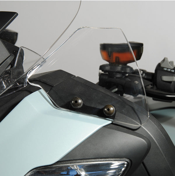 Isotta Handguards | Light Smoke | Clear | BMW R 1200 RT 2010>2014 - Pyramid Motorcycle Accessories
