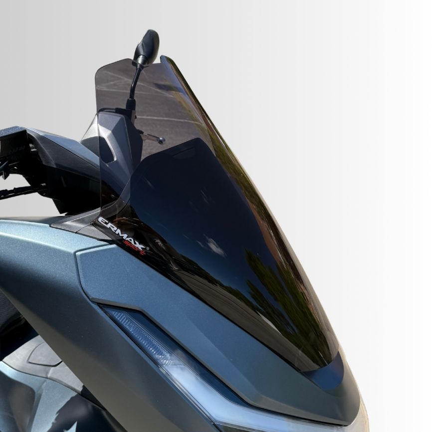 Ermax Sport Touring Screen | Dark Smoke | Honda PCX 125/150 2025>Current - Pyramid Motorcycle Accessories