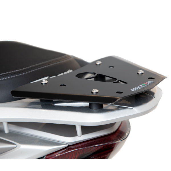 Isotta Luggage Plate | Black | Honda Vision 110 2021>2024 - Pyramid Motorcycle Accessories