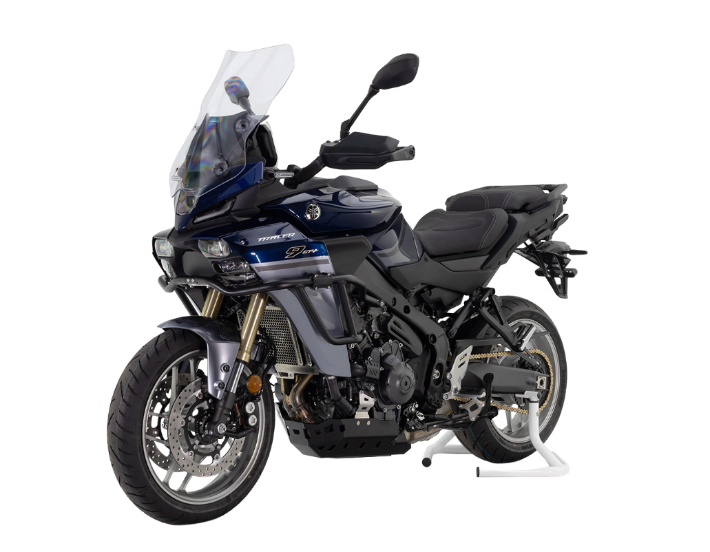Isotta Engine Bars | Blue | Black | Yamaha Tracer 9 / 9 GT / 9 GT+ 2025>2026 - Pyramid Motorcycle Accessories