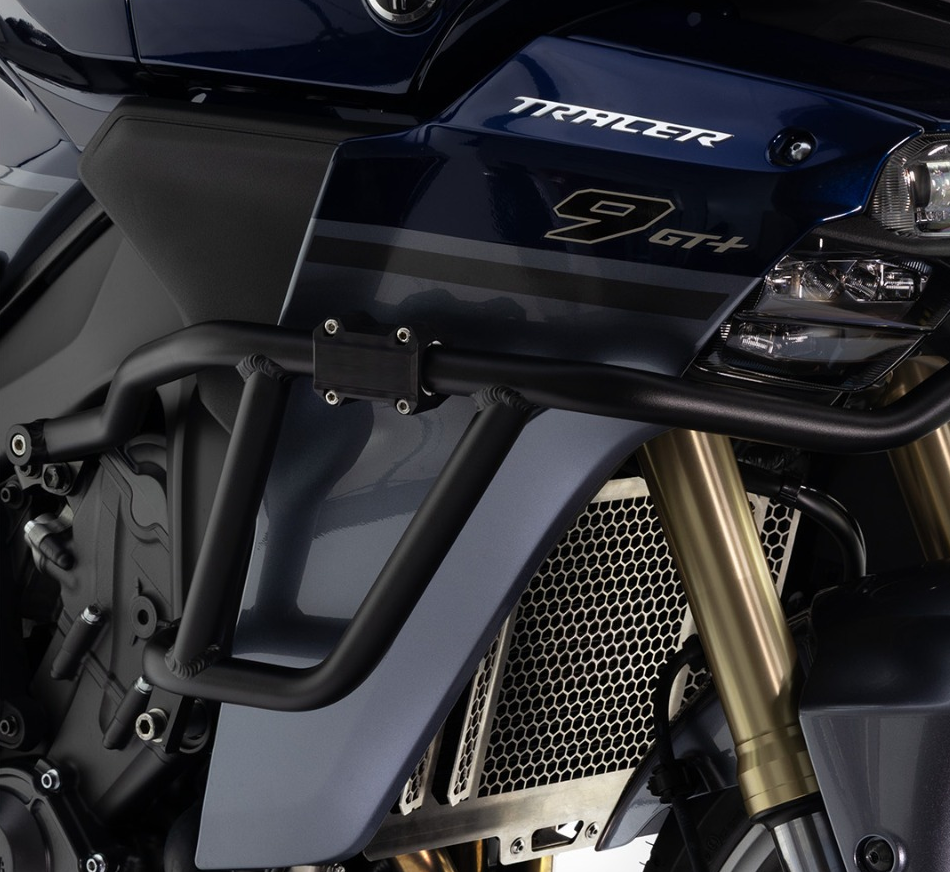 Isotta Engine Bars | Blue | Black | Yamaha Tracer 9 / 9 GT / 9 GT+ 2025>2026 - Pyramid Motorcycle Accessories