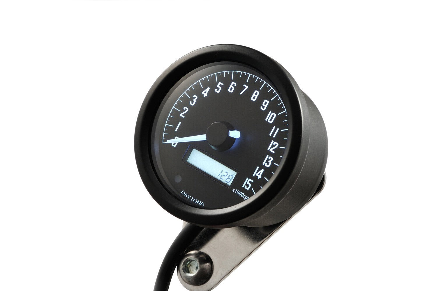 Daytona 'Velona60' Tachometer 15000RPM(B) W/Shift Up Warning - Pyramid Motorcycle Accessories