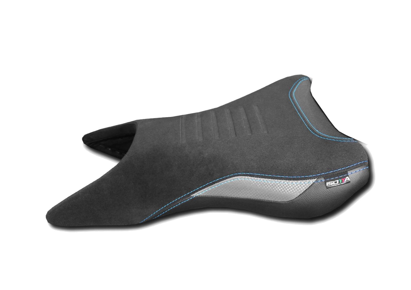 Isotta Comfort Rider Seat | Blue | Ice Storm | Triple Black | Yamaha MT-09 2024>2026 - Pyramid Motorcycle Accessories