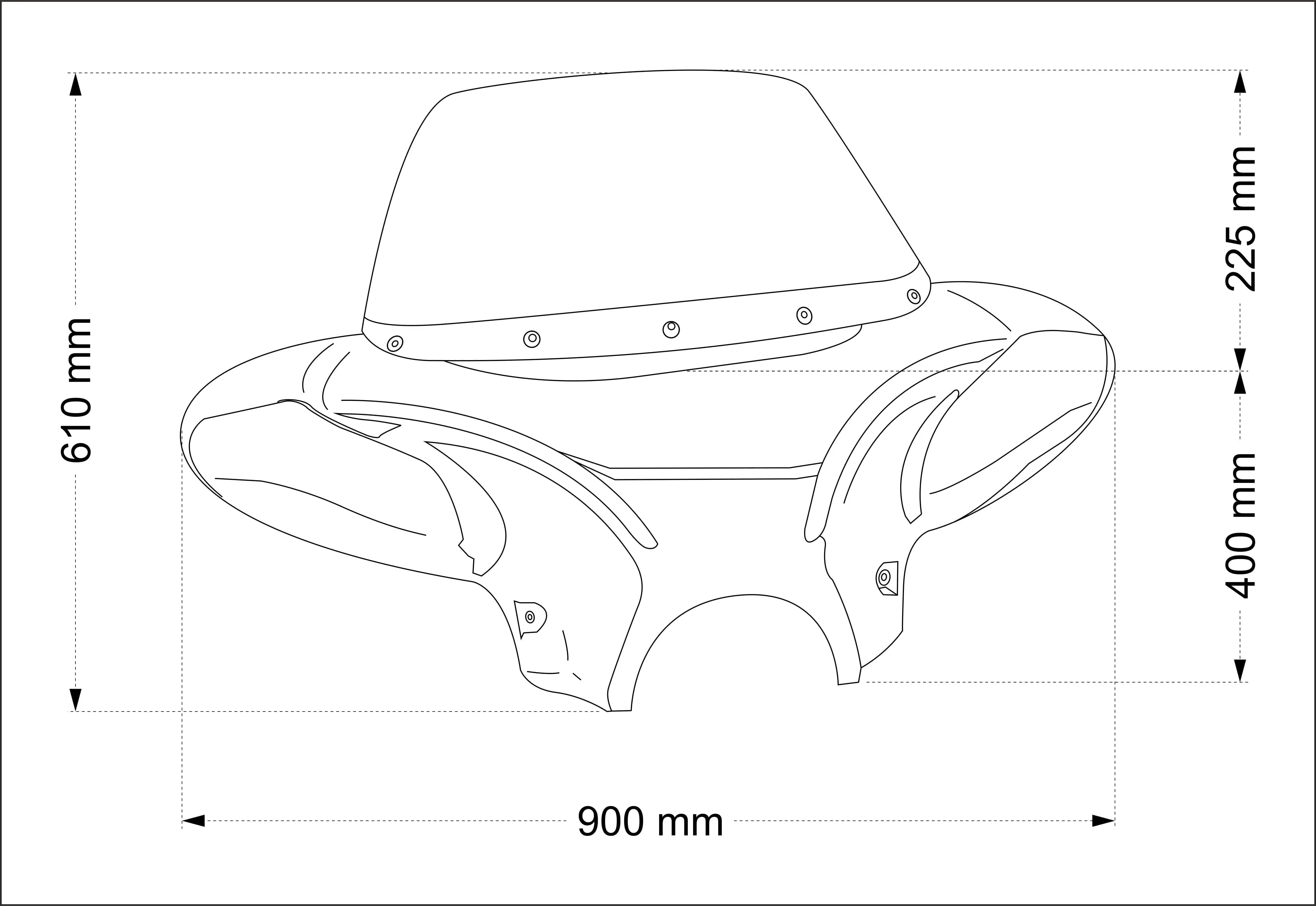 Customacces Batwing Windscreen | Light Smoke | Indian Scout Bobber 2018>Current - Shop name