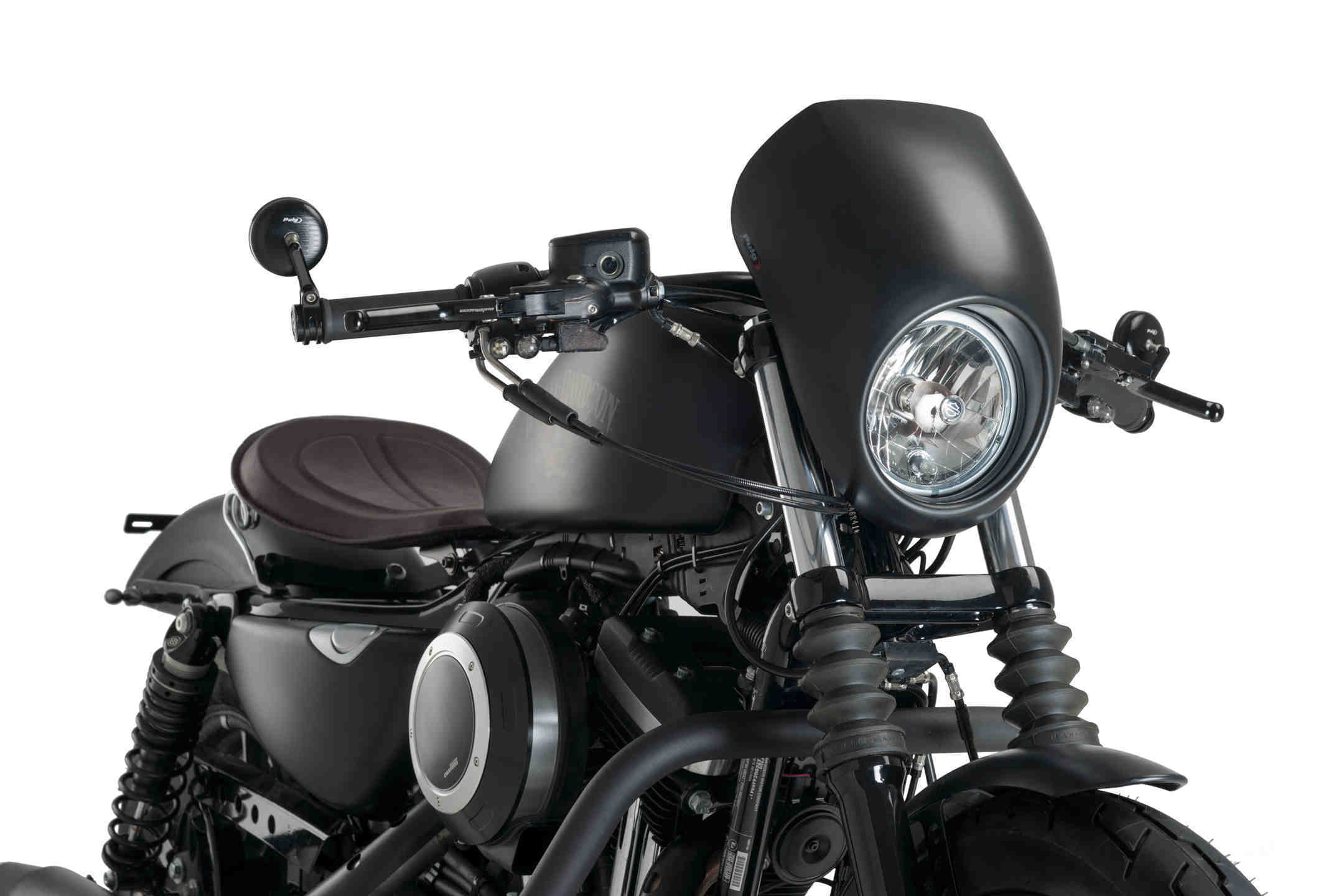 Customacces Free Spirit Semifairing | Matte black | Harley Davidson Sportster Superlow (XL883L) 2011>2019 - Shop name