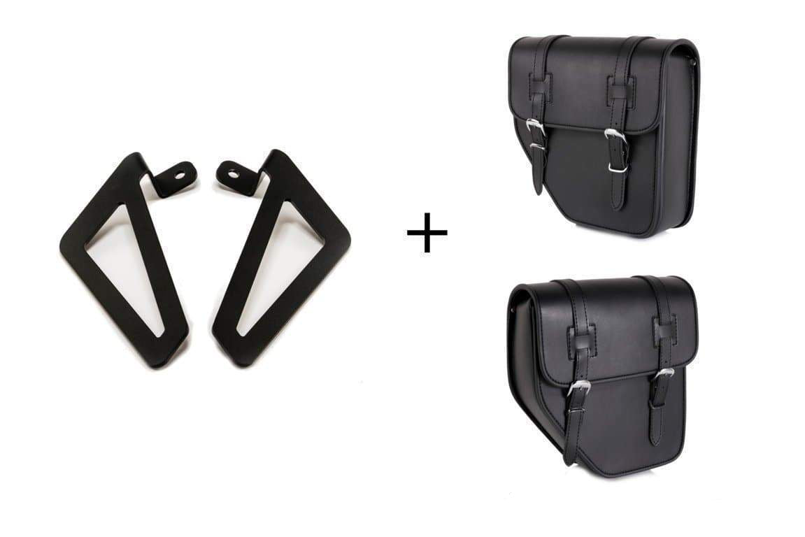 Customacces Ibiza Saddlebags Without Metal Base - Includes Universal Support | Harley Davidson Sportster 1200 Custom (XL1200C) 2004>2019 - Shop name